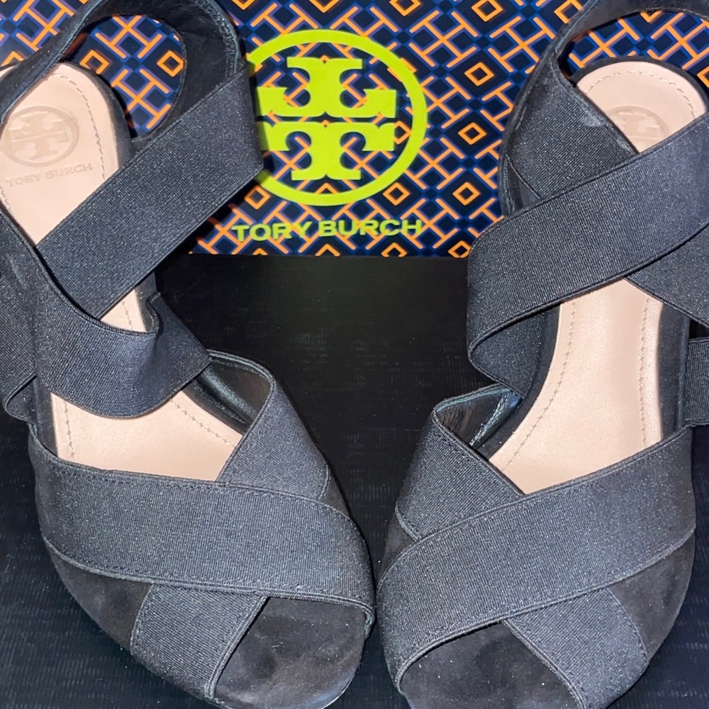 Tory Burch Black suede sandal
